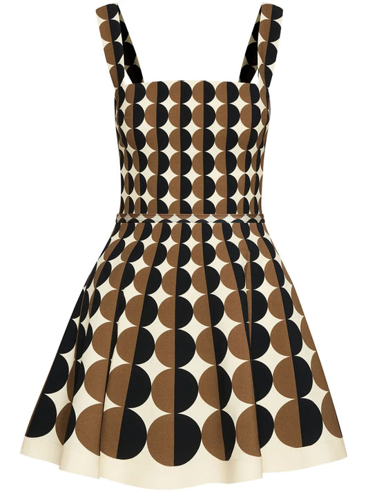 Geometric Pattern Mini Dress
