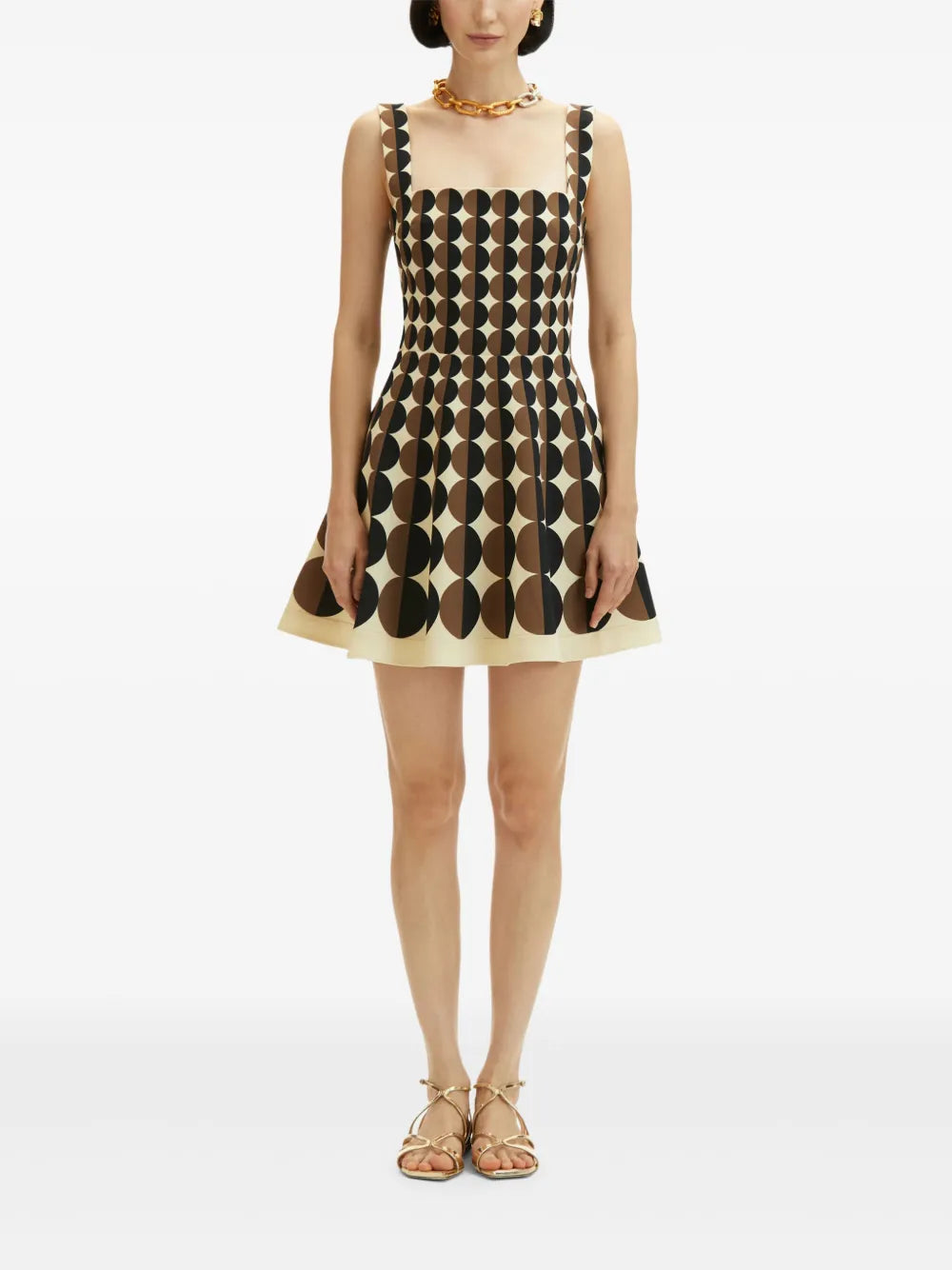 Geometric Pattern Mini Dress