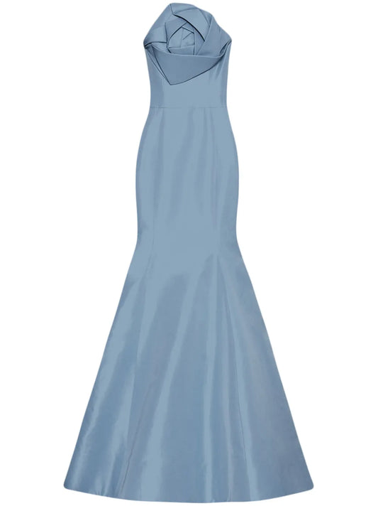 Rose-Motif Trumpet Gown