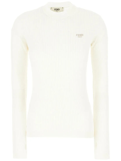 Embroidered-Logo Sweater