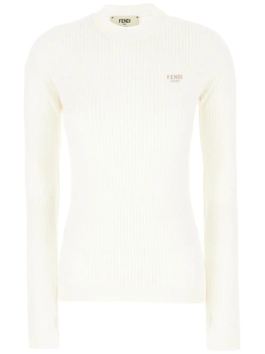 Embroidered-Logo Sweater