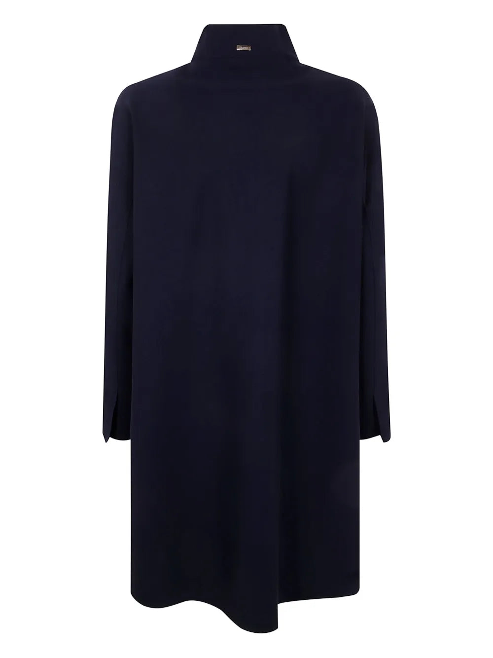 Band-Collar Buttoned Coat