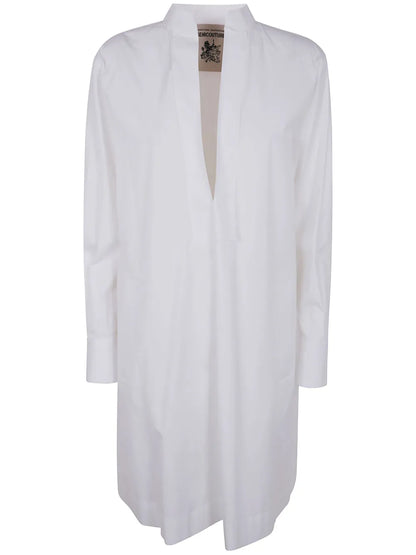 Long-Sleeve Midi Dress