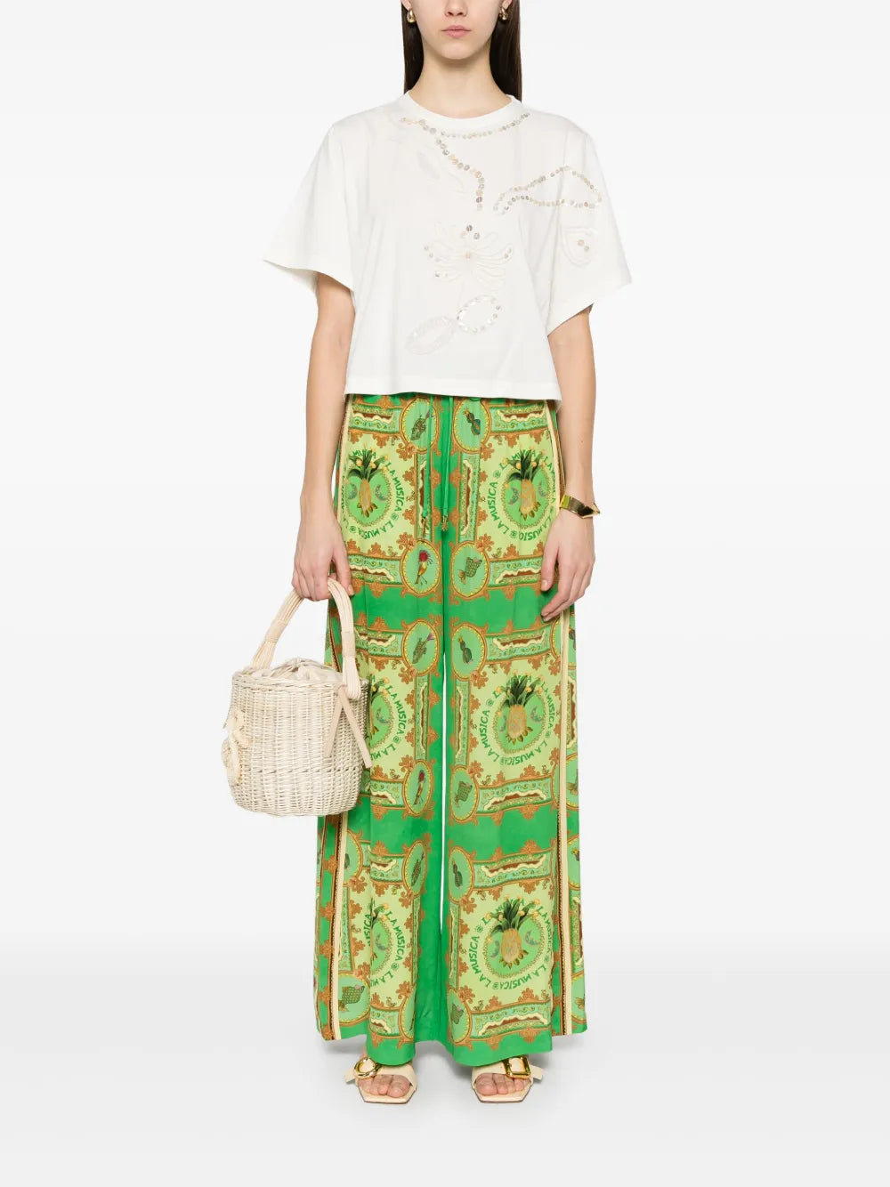 Sequin-Embellished T-Shirt