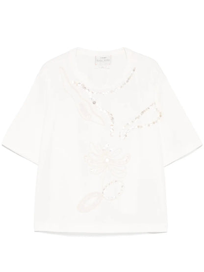 Sequin-Embellished T-Shirt