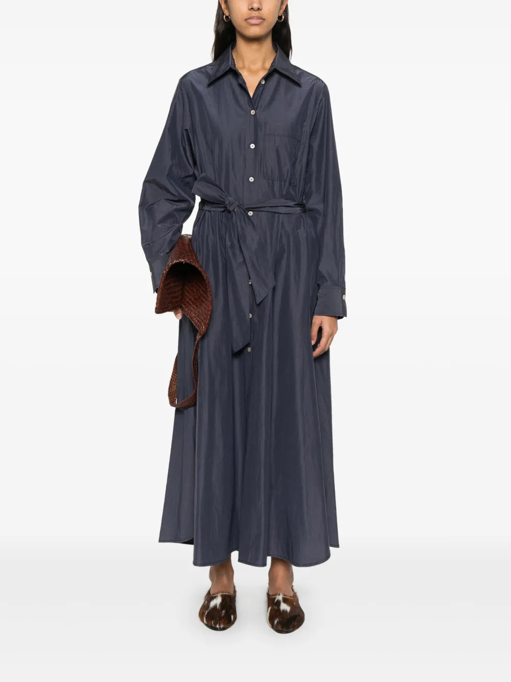 Taffeta Midi Dress