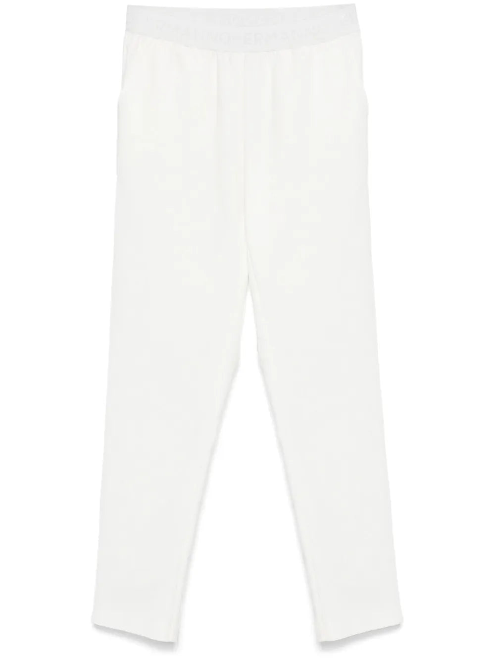 Logo-Waistband Straight-Leg Trousers