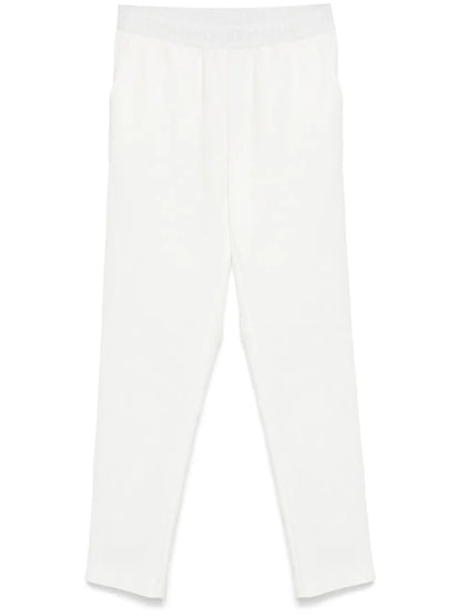 Logo-Waistband Straight-Leg Trousers