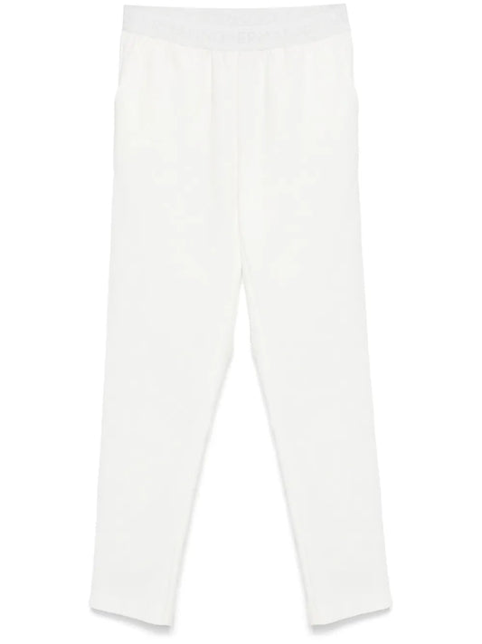 Logo-Waistband Straight-Leg Trousers