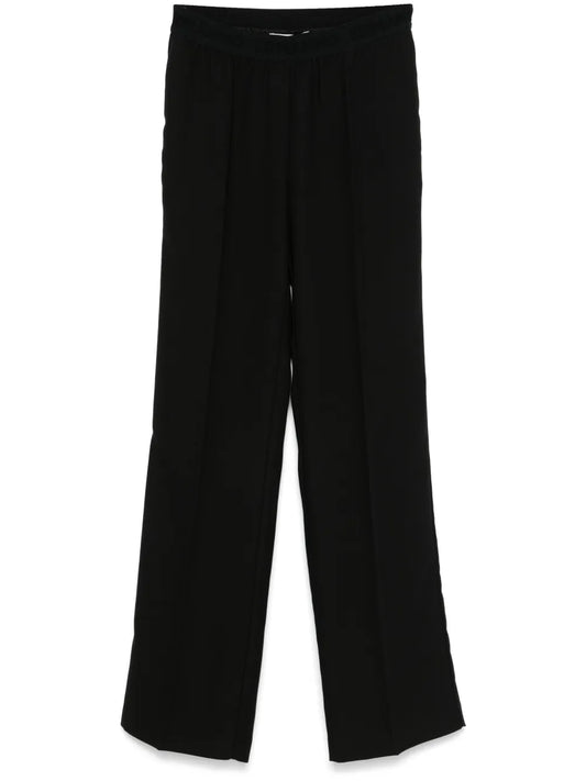 Logo-Waistband Straight-Leg Trousers