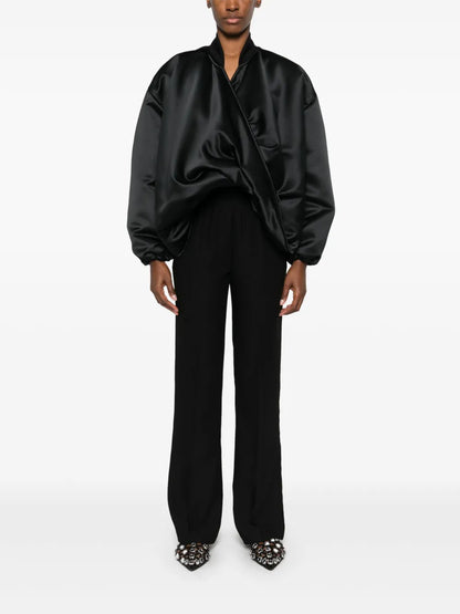 Logo-Waistband Straight-Leg Trousers