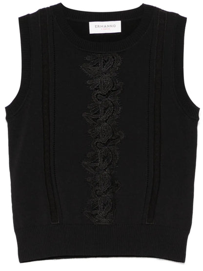 Lace-Detail Top
