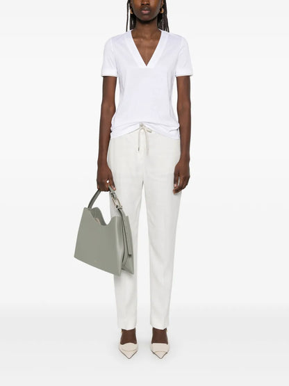 Contrasting-Trim T-Shirt
