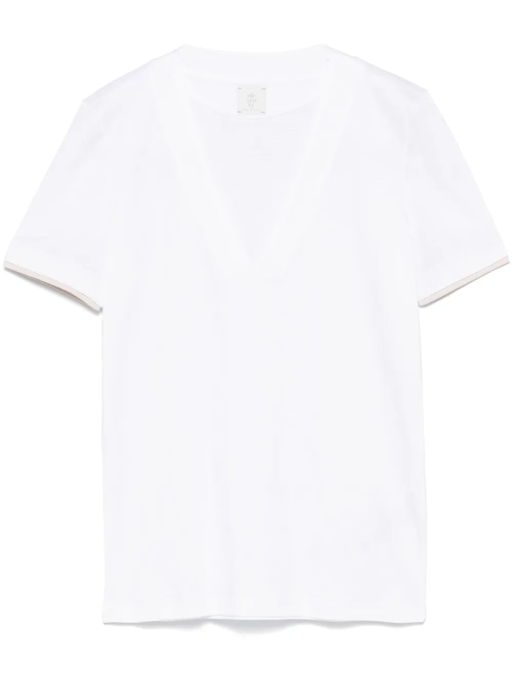Contrasting-Trim T-Shirt