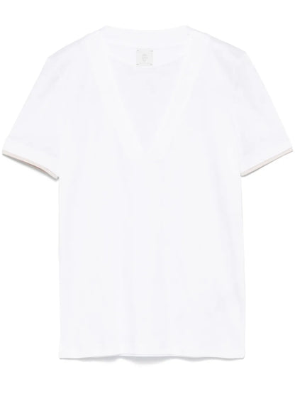 Contrasting-Trim T-Shirt