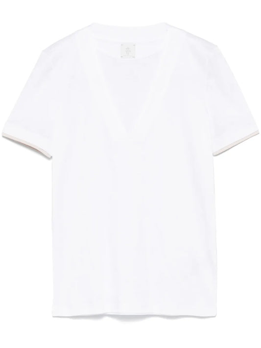 Contrasting-Trim T-Shirt