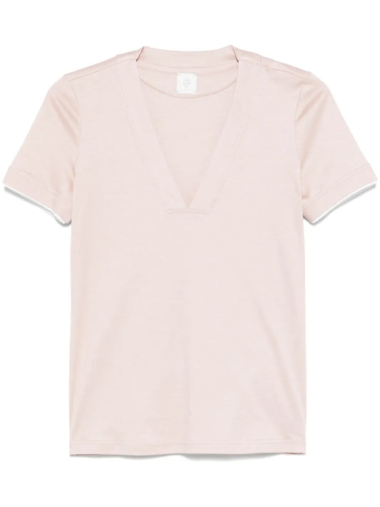 Contrasting-Trim T-Shirt