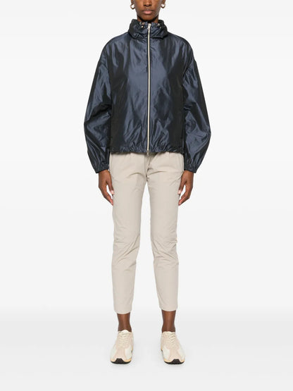 Drawstring-Collar Jacket