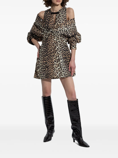 Animal-Print Mini Dress