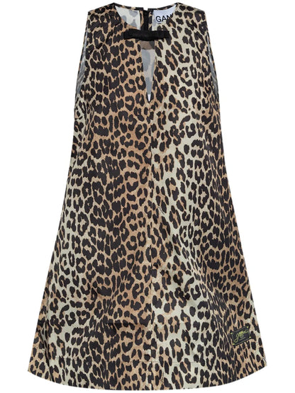 Animal-Print Mini Dress