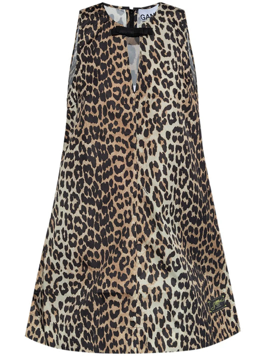 Animal-Print Mini Dress