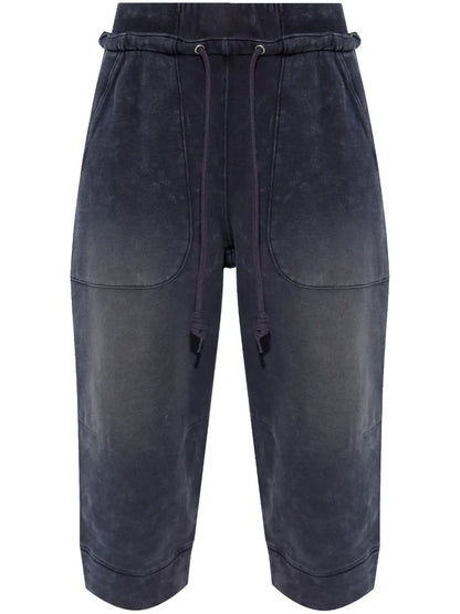 Deconstructed Cropped Track Pants