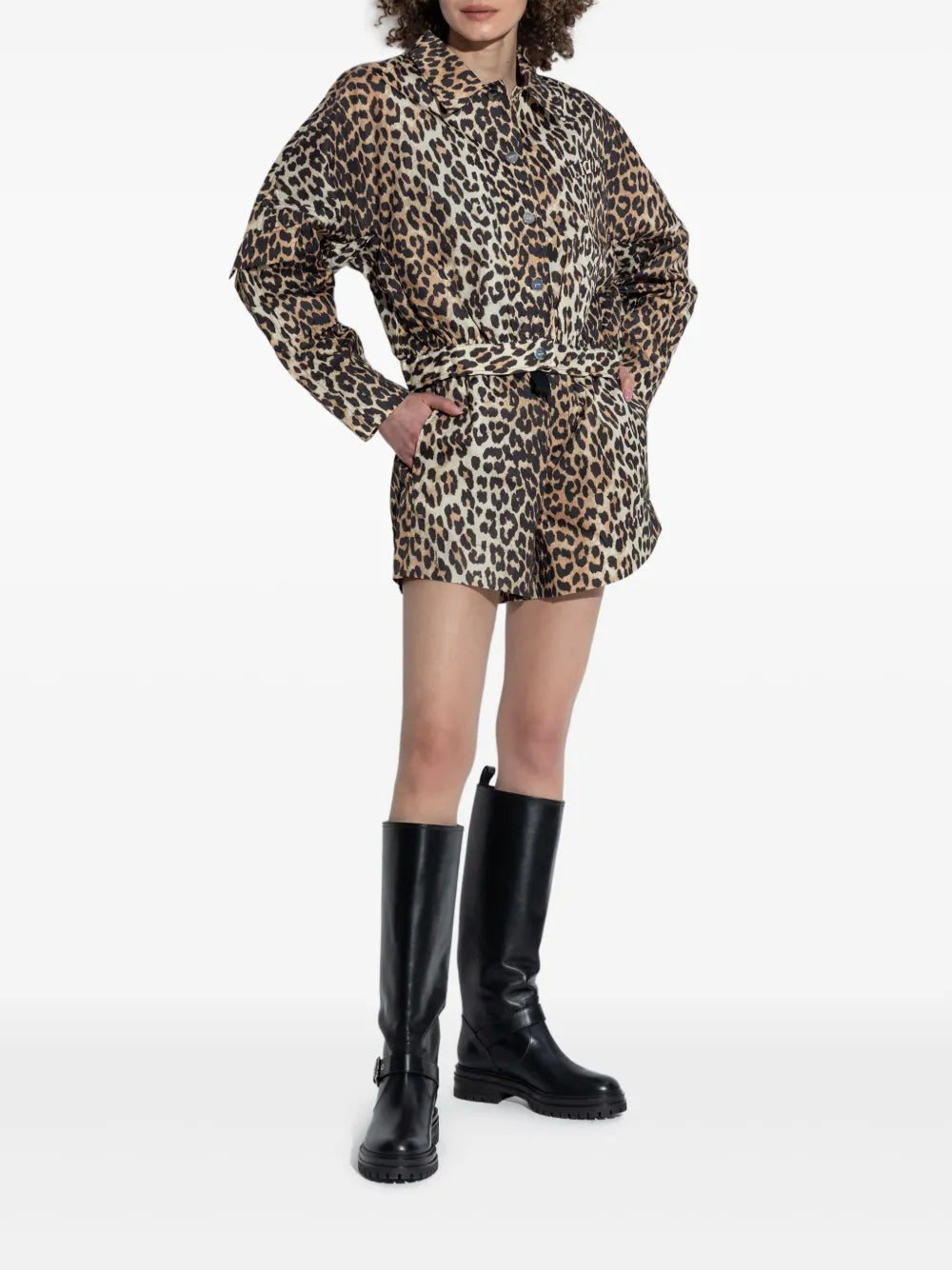 Leopard-Print Jacket
