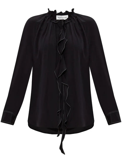 Ruffle-Detailing Blouse