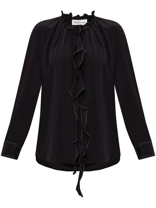 Ruffle-Detailing Blouse