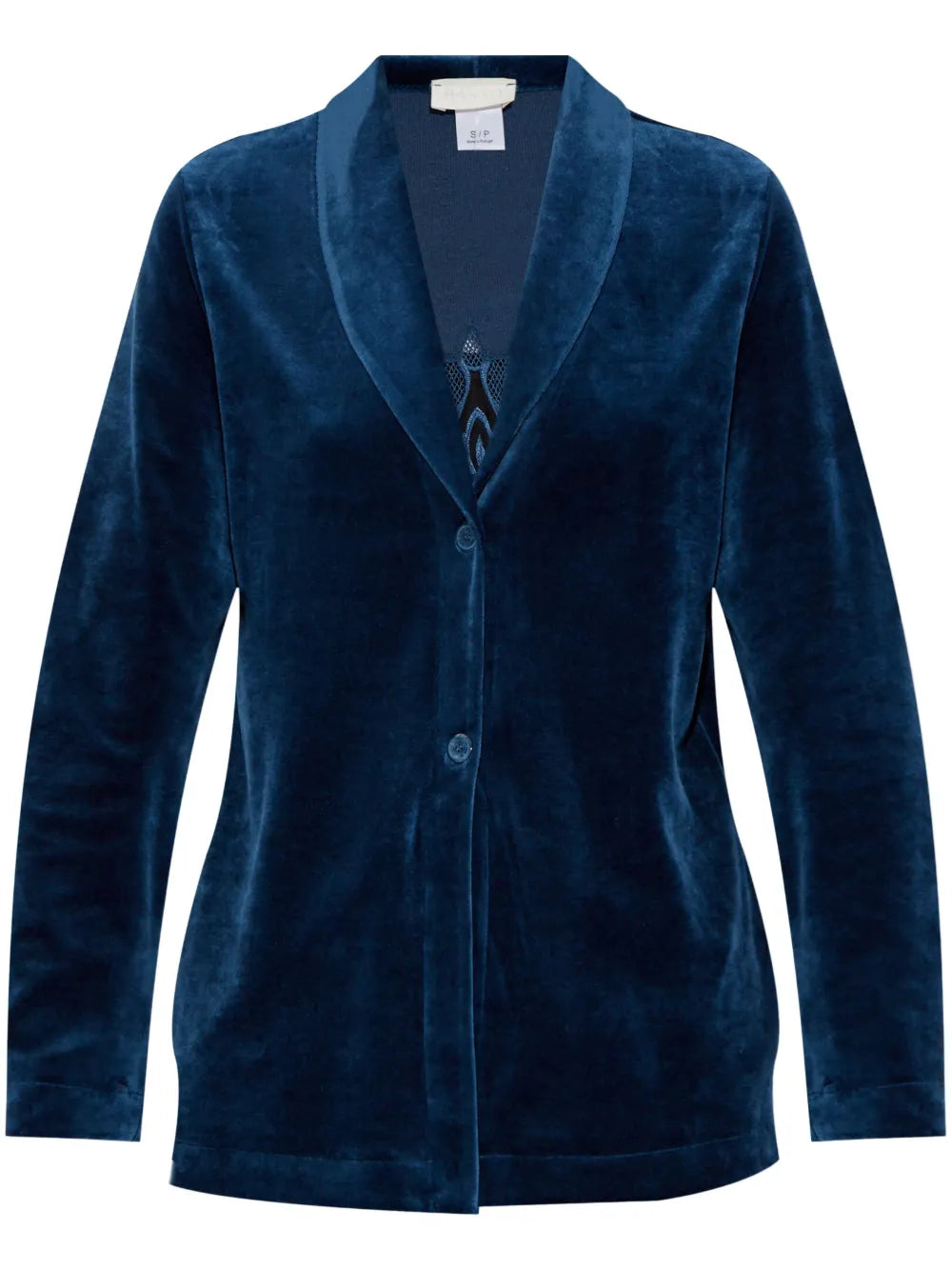 Embroidered Velvet Blazer