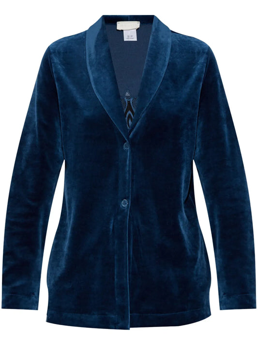 Embroidered Velvet Blazer