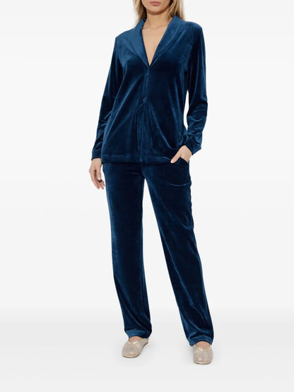 Embroidered Velvet Blazer