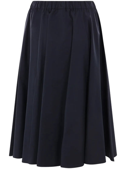 Cotton Midi Skirt
