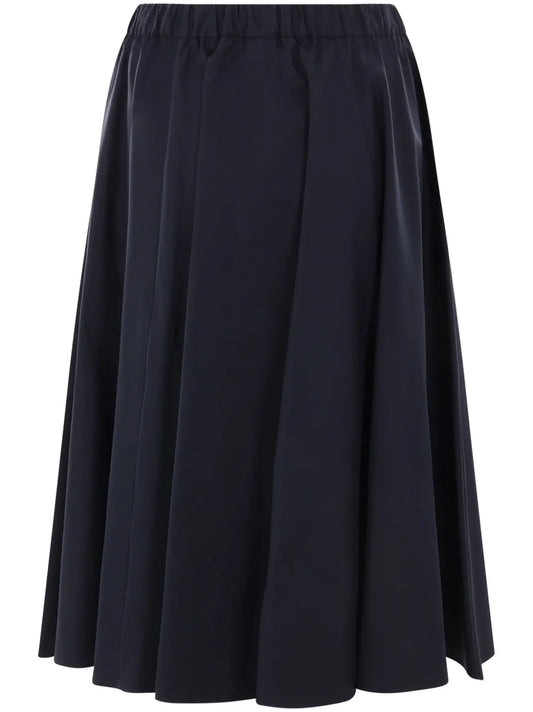 Cotton Midi Skirt