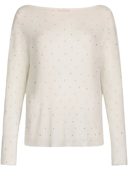 Rhinestone-Embellished Jumper