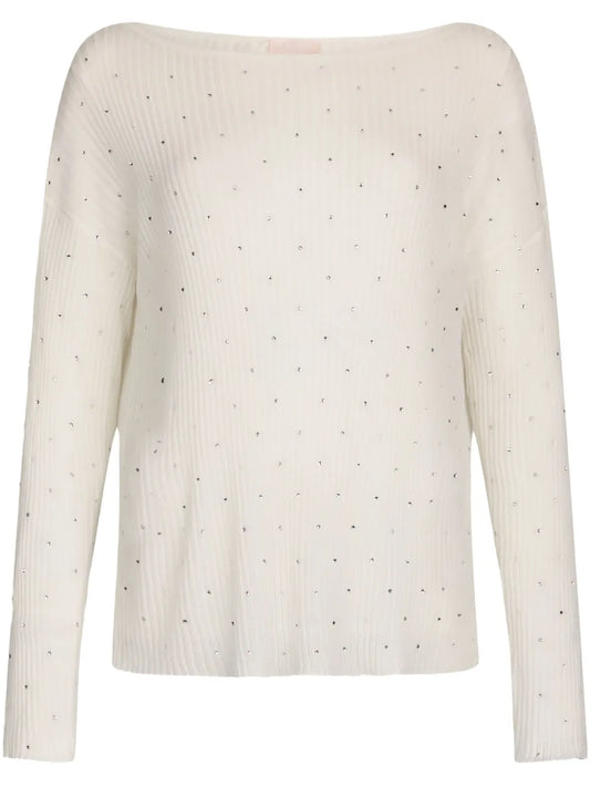 Rhinestone-Embellished Jumper