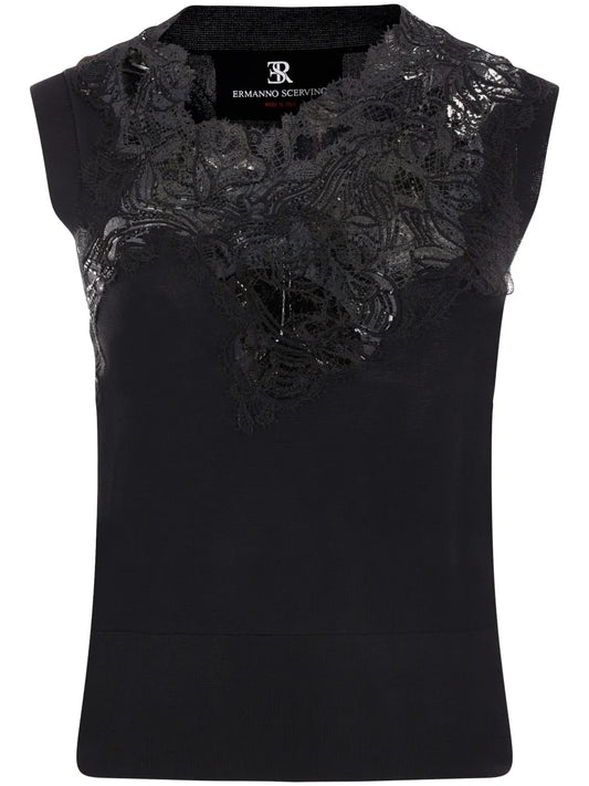 Lace-Detailed Blouse