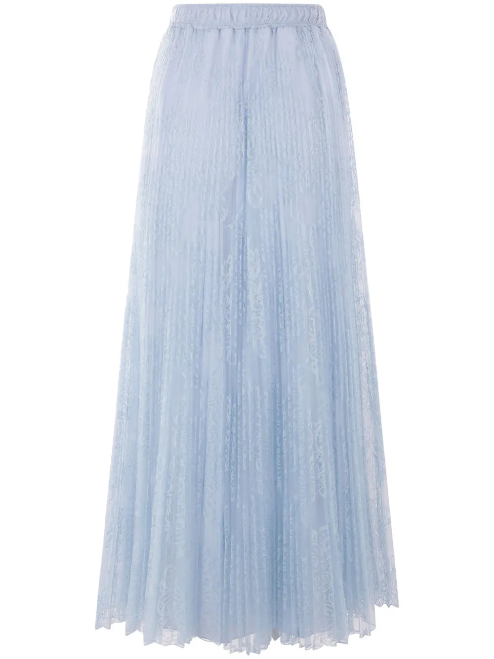 Lace-Overlay Maxi Skirt