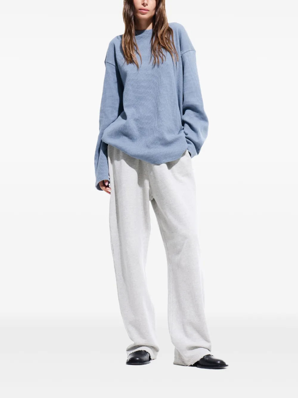 Waffle-Knit Sweater