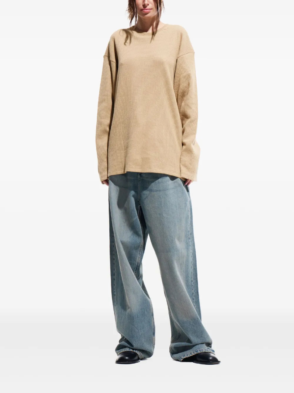 Waffle-Knit T-Shirt