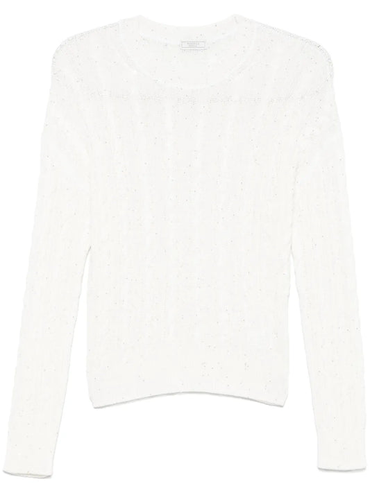Sequin-Embellished Sweater