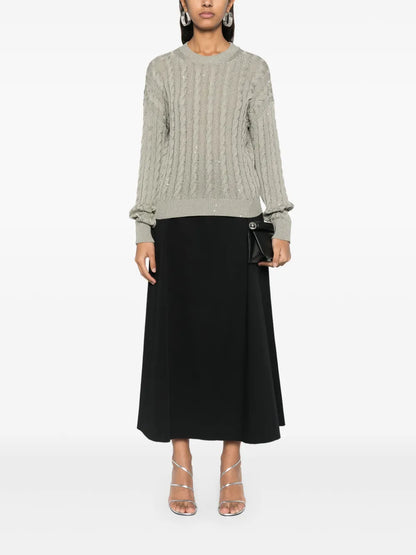 Sequin-Embellished Sweater