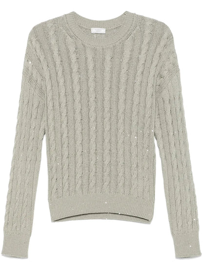 Sequin-Embellished Sweater