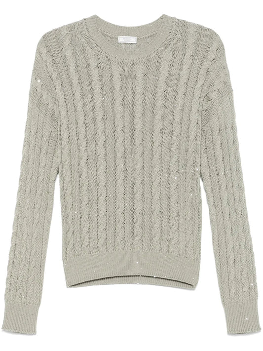 Sequin-Embellished Sweater