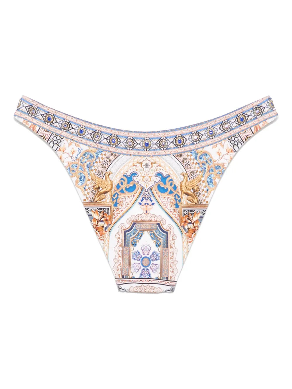 Make Me Your Mosaic-Print Bikini Bottoms