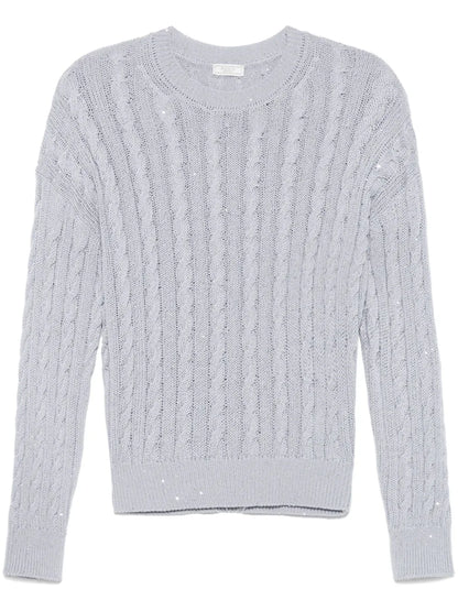 Sequin-Embellished Sweater