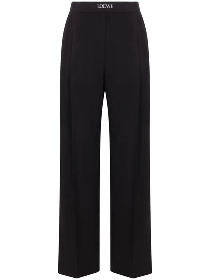 Logo-Waistband Trousers