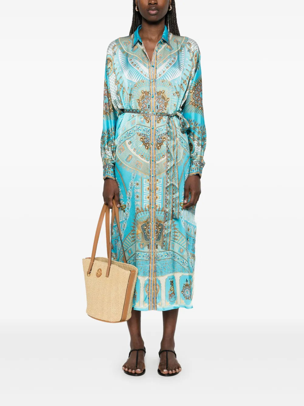 Silk Midi Dress