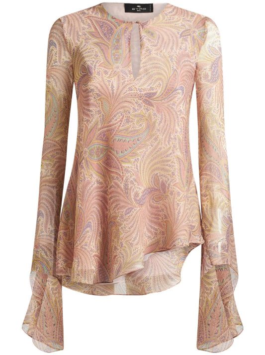 Asymmetric Silk Top