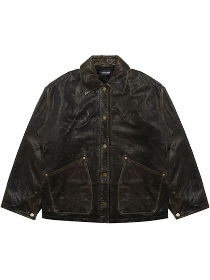 Scratched Leather Jacket